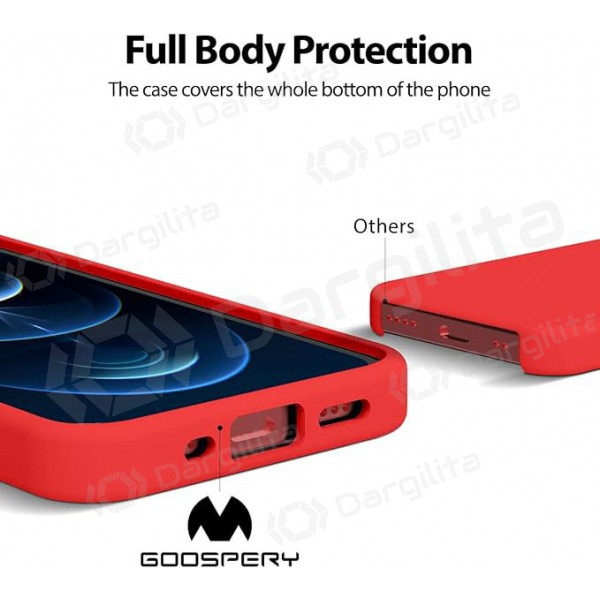 Apple iPhone 14 dėklas Mercury "Silicone Case" (raudonas) Apple iPhone 14 dėklas Mercury "Silicone Case" (raudonas)
