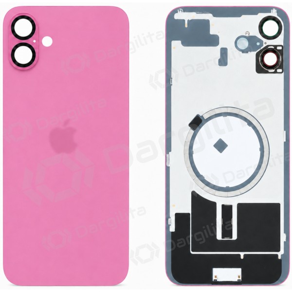 Apple iPhone 16 Plus galinis dangtelis (rausvas) (Premium)