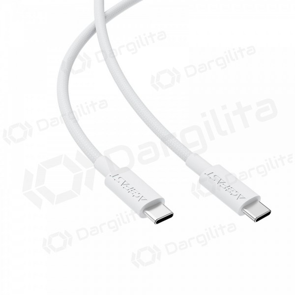 USB-C laidas Acefast C18-03 USB-C į USB-C 1.2 m 60 W baltas
