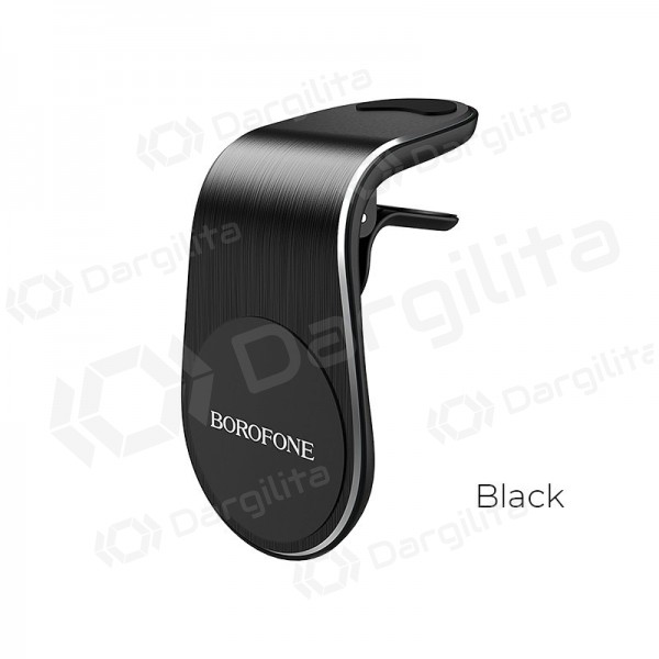 Automobilinis Universalus telefono laikiklis Borofone BH10, mounted on ventilation grilles, magnetic, juodas