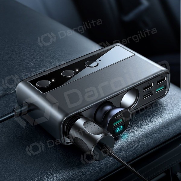 Automobilinis įkroviklis Joyroom JR-CL06 154 W USB-C + USB-A PD QC juodas