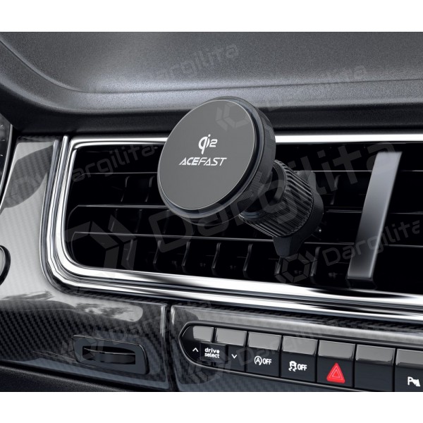 Automobilinis telefono laikiklis su belaidžiu įkrovimu Acefast D33 MagSafe 15 W Qi2 į ventiliacijos groteles