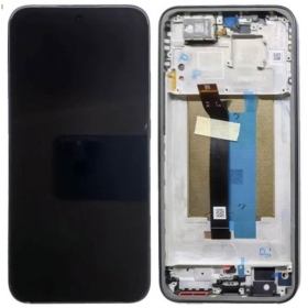 Xiaomi Redmi Note 15 Pro 5G ekranas (juodas) (su rėmeliu) (originalus)