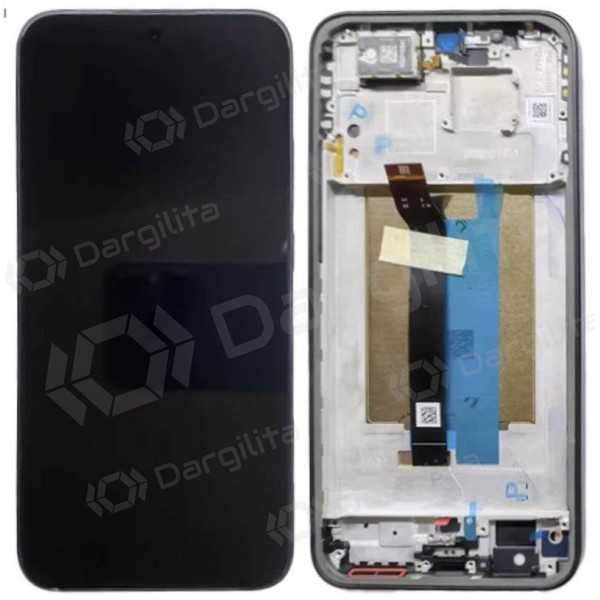 Xiaomi Redmi Note 15 Pro 5G ekranas (juodas) (su rėmeliu) (originalus)