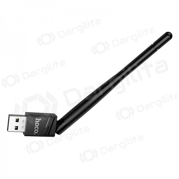 USB Wi-Fi adapteris Hoco HI37 USB Wi-Fi 4 juodas