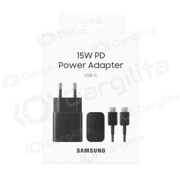 Telefono įkroviklis Samsung EP-T1510XBEGEU 15 W USB-C juodas