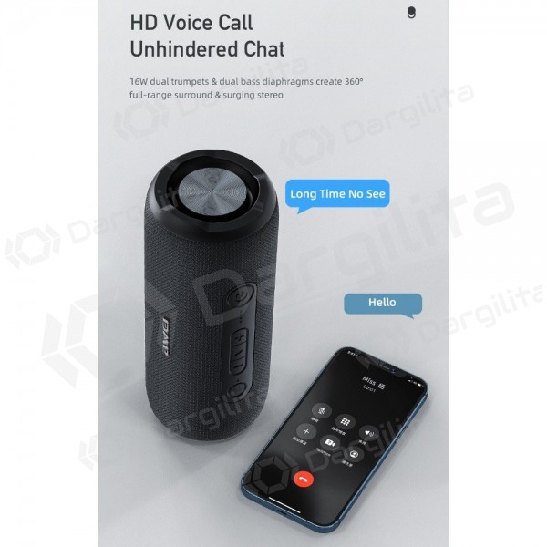 Nešiojama garso kolonėlė Awei Y669 Bluetooth 31 W juoda