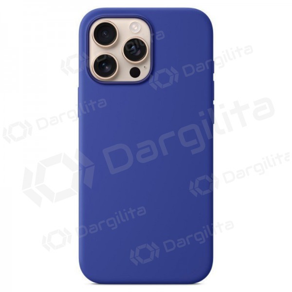 Apple iPhone 16 dėklas "Mag Silicone Case" (tamsiai violetinis)