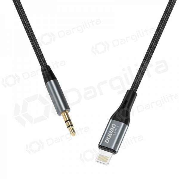 Audio laidas Dudao L11Pro Lightning į 3.5 mm 1 m juodas