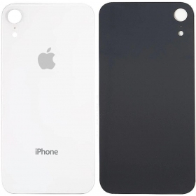 Apple iPhone XR galinis baterijos dangtelis (baltas) (bigger hole for camera)