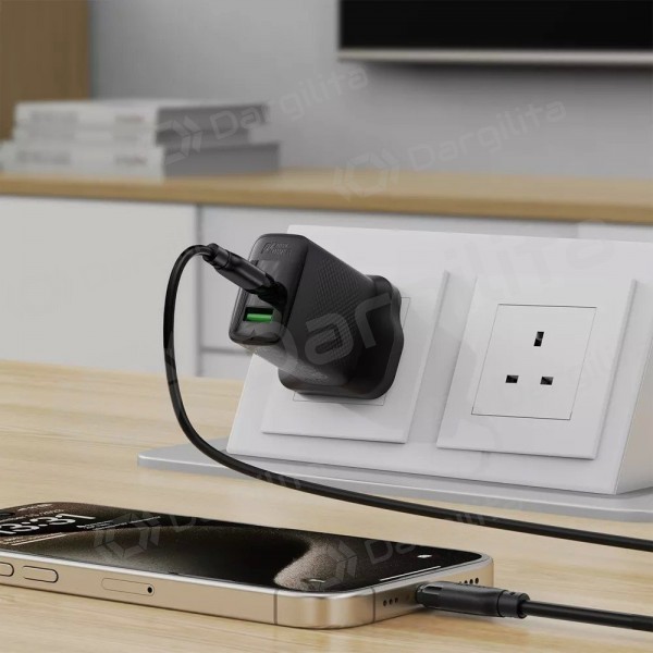 USB-C laidas Acefast C16-03 USB-C į USB-C 1.2 m 60 W juodas
