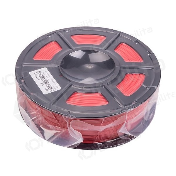 3D spausdinimo plastikas ABS, 1.75mm, 1kg, raudonas