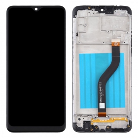 Samsung Galaxy A20s ekranas (su rėmeliu) (originalus)