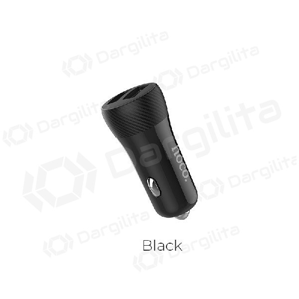 Automobilinis įkroviklis HOCO Z21 Ascender Dual USB (5V 2.4A) (juodas)