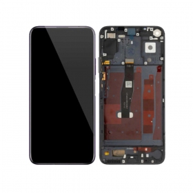 Huawei Honor 20, Nova 5T ekranas (juodas) (su rėmeliu) (Premium)