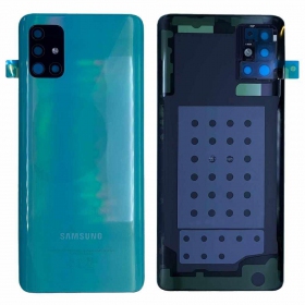Samsung A515 Galaxy A51 2020 galinis baterijos dangtelis mėlynas (Prism Crush Blue) (service pack) (originalus)