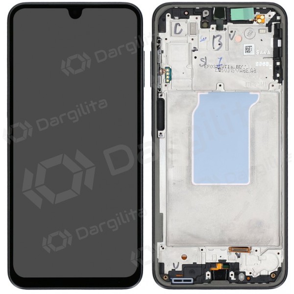 Samsung Galaxy A26 5G ekranas (juodas) (su rėmeliu) (originalus)