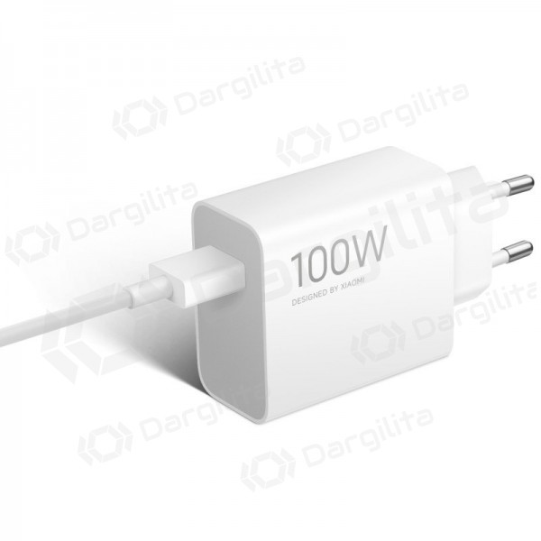 Telefono įkroviklis Xiaomi Charging Combo BHR095VEU 100 W USB-A su USB-C laidu baltas