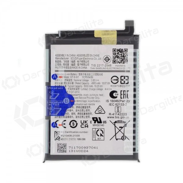 Samsung Galaxy A14 5G baterija, akumuliatorius (originalus) Samsung Galaxy A14 5G baterija, akumuliatorius (originalus)