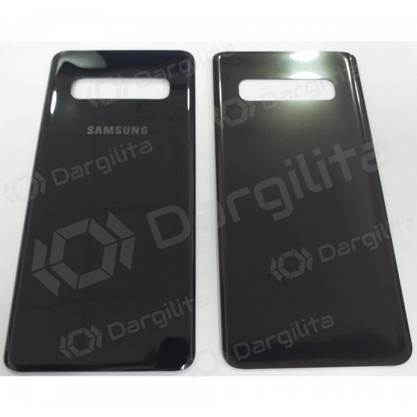 Samsung G973 Galaxy S10 galinis baterijos dangtelis juodas (Prism Black) Samsung G973 Galaxy S10 galinis baterijos dangtelis juodas (Prism Black)