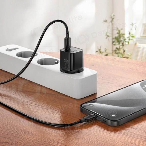Telefono įkroviklis Hoco N66 35 W GaN USB-C baltas