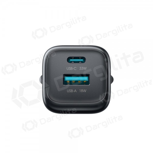 Telefono įkroviklis Joyroom JR-TG7 33 W USB-C + USB-A PD QC PPS juodas