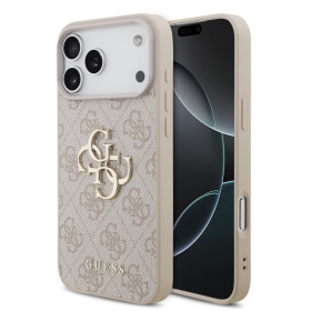 Apple iPhone 17 Pro Max dėklas "Guess PU 4G Metal Logo"