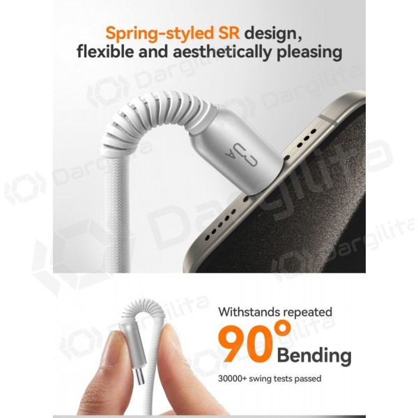 Lightning laidas Joyroom S-A51 USB-A į Lightning 1.2 m 3A pilkas