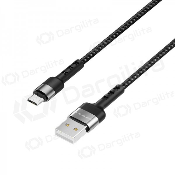 USB kabelis Borofone BX34 microUSB 1.0m (juodas)