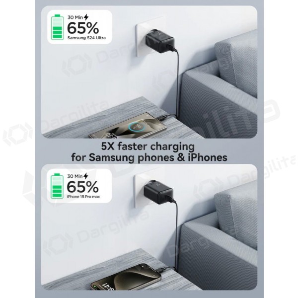 Telefono įkroviklis Joyroom JR-TCF23 25 W USB-C juodas