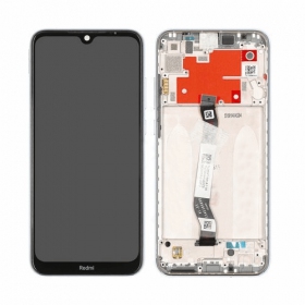 Xiaomi Redmi Note 8T ekranas (baltas) (su rėmeliu) (service pack) (originalus)