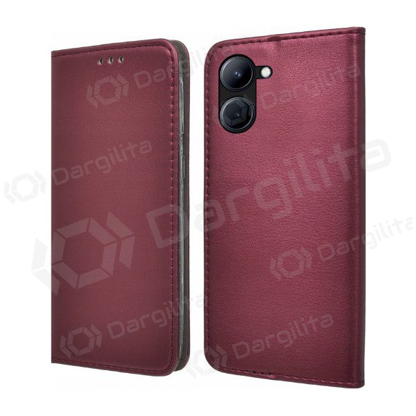 Samsung A135 Galaxy A13 4G dėklas "Smart Magnetic" (bordo) Samsung A135 Galaxy A13 4G dėklas "Smart Magnetic" (bordo)