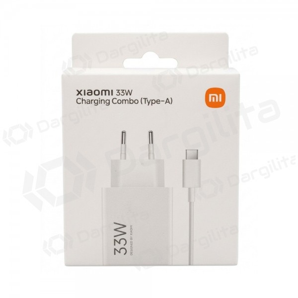 Telefono įkroviklis Xiaomi Charging Combo BHR4996EU 33 W USB-A QC baltas