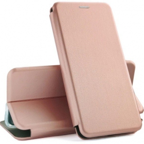 Xiaomi Redmi Note 12 / Note 12 4G dėklas "Book Elegance" (rožinis / auksinis)