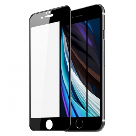 Apple iPhone 7 / 8 / SE 2020 / SE 2022 ekrano apsauginis grūdintas stiklas "Dux Ducis" (juodas)