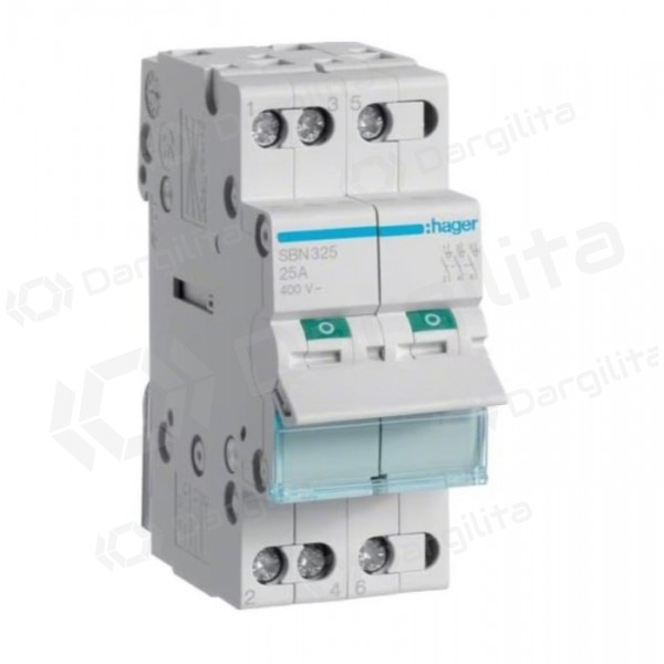 Modulinis jungiklis Hager SBN325 (2 mod, 25A, 3P) 