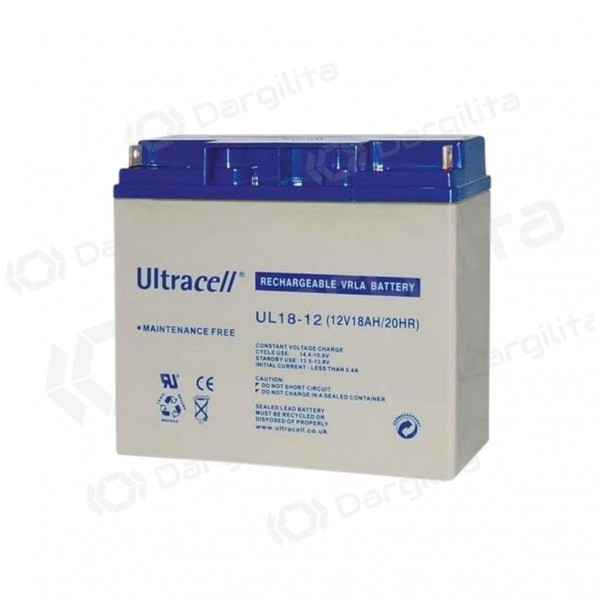 Akumuliatorius Ultracell UL18-12 VDS (18 Ah, 12V, VDS)