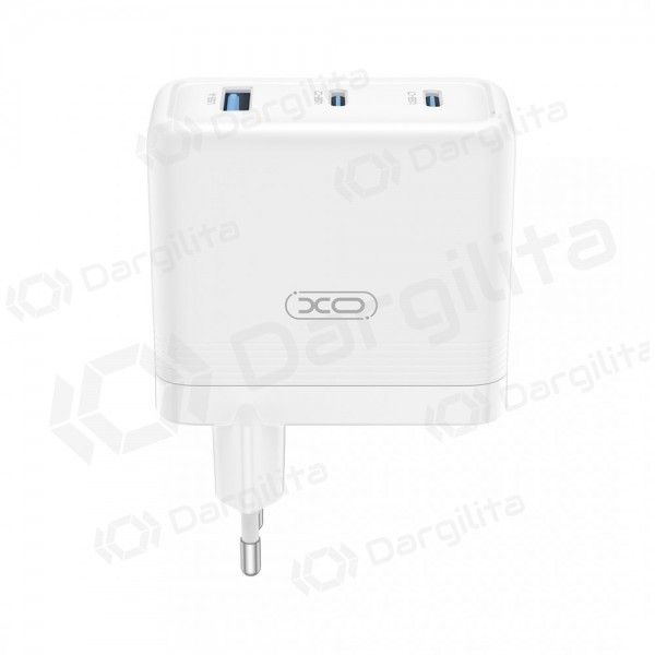 Telefono įkroviklis XO CE35 100 W 2x USB-C + USB-A baltas