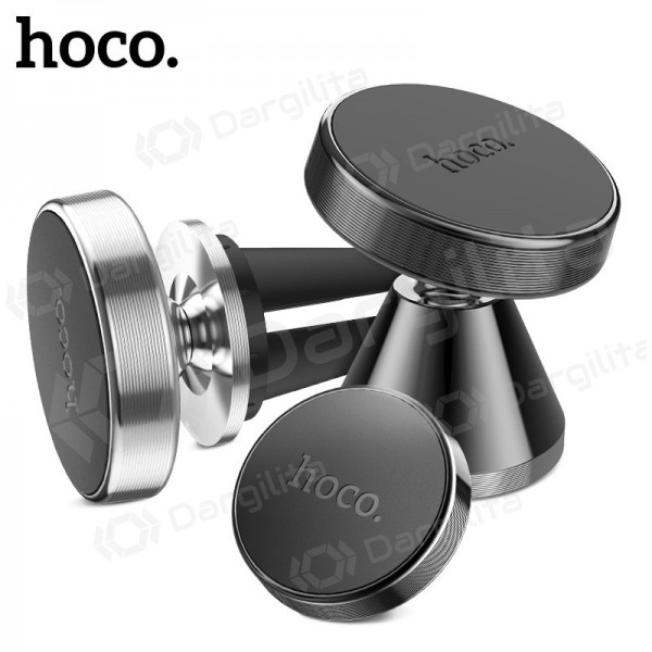 Automobilinis telefono laikiklis HOCO CA46  (dashboard mounting, magnetic fixing, silver)
