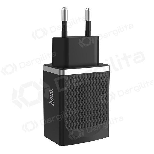Įkroviklis HOCO C42A Vast power QC3.0 USB 18W (3.6V-6.5V/3A, 6.6V-9V/2A, 9.1V-12V/1.5A) (juodas)
