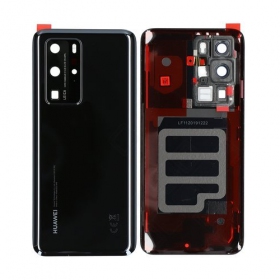 Huawei P40 Pro galinis baterijos dangtelis (juodas) (naudotas grade B, originalus)