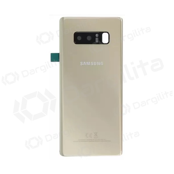Samsung N950F Galaxy Note 8 galinis baterijos dangtelis auksinis (Maple Gold) (naudotas grade B, originalus)