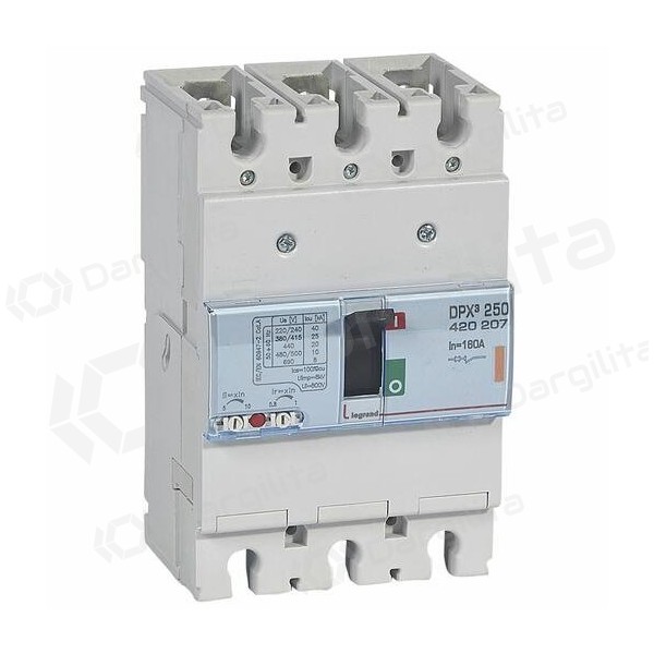 Automatinis jungiklis DPX3 250TM Legrand 420207 (160A, 3P, 25kA)