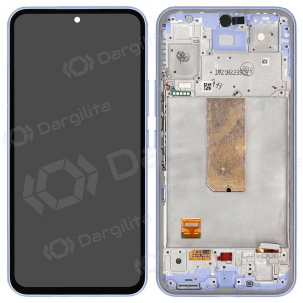 Samsung Galaxy A54 ekranas (violetinis) (su rėmeliu) (refurbished)