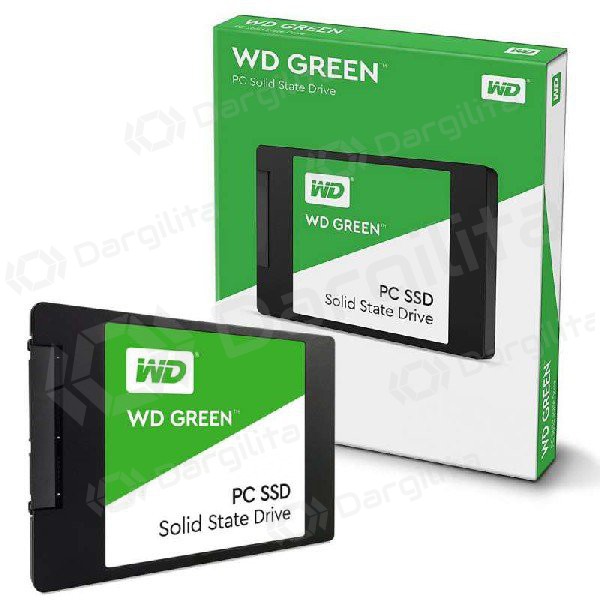 Kietasis diskas SSD WD Green 120GB (6.0Gb / s) SATAlll 2,5