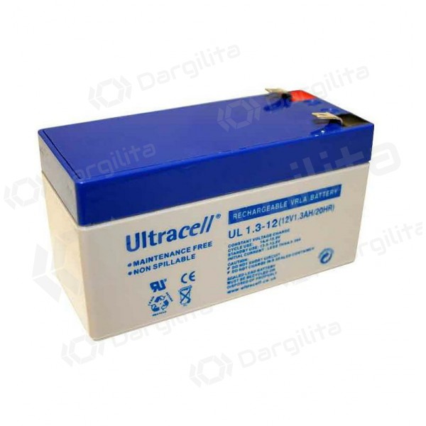Akumuliatorius Ultracell UL1.3-12 (1.3 Ah, 12V)