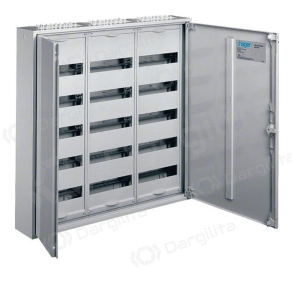 Virštinkinis modulinis skydas Hager FWB53 (180 mod., IP44, metalinis, 800x800x161)