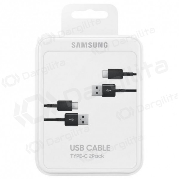 USB kabelis Samsung EP-DG930MBEGWW Type-C 1.5m 2vnt. (juodas) (OEM)