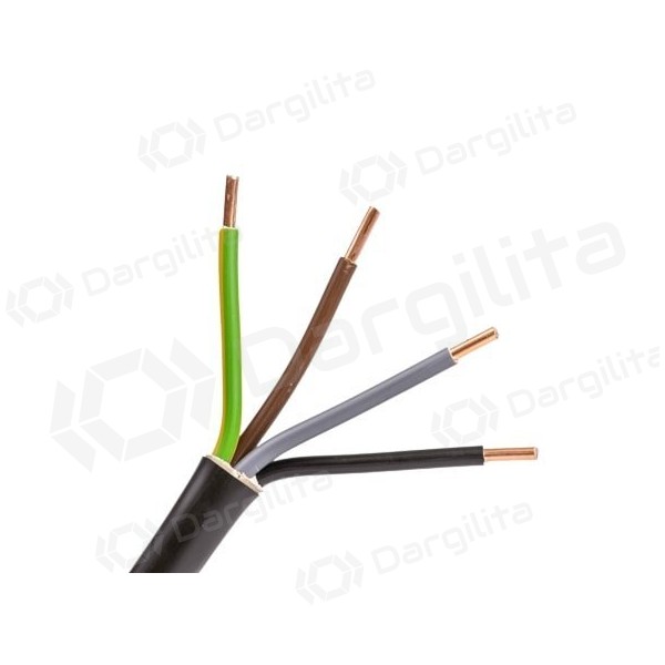 Jėgos kabelis Lietkabelis CYKY 5x2.5 mm² varinis PVC 450/750V 100 m ritė