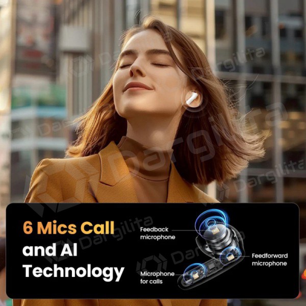 Belaidės ausinės Ugreen HiTune H6 Pro Active Noise-Cancelling Earbuds (35873) Belaidės ausinės Ugreen HiTune H6 Pro Active Noise-Cancelling Earbuds (35873)